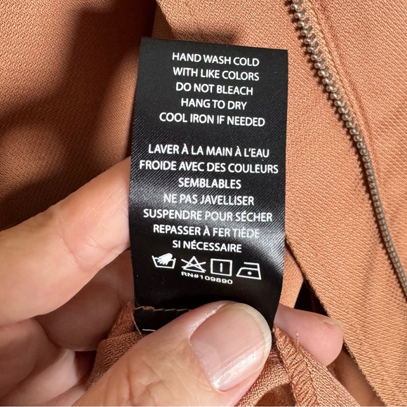 Eva Longoria Zip Front Batwing Jacket Dusty Rose Holiday Layer size Large - Picture 13 of 16